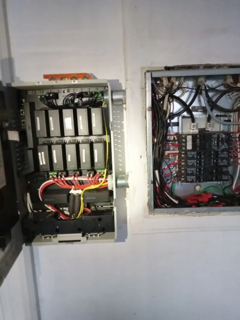 Electrical panel upgrade completed for Security Camera Wiring in Albion